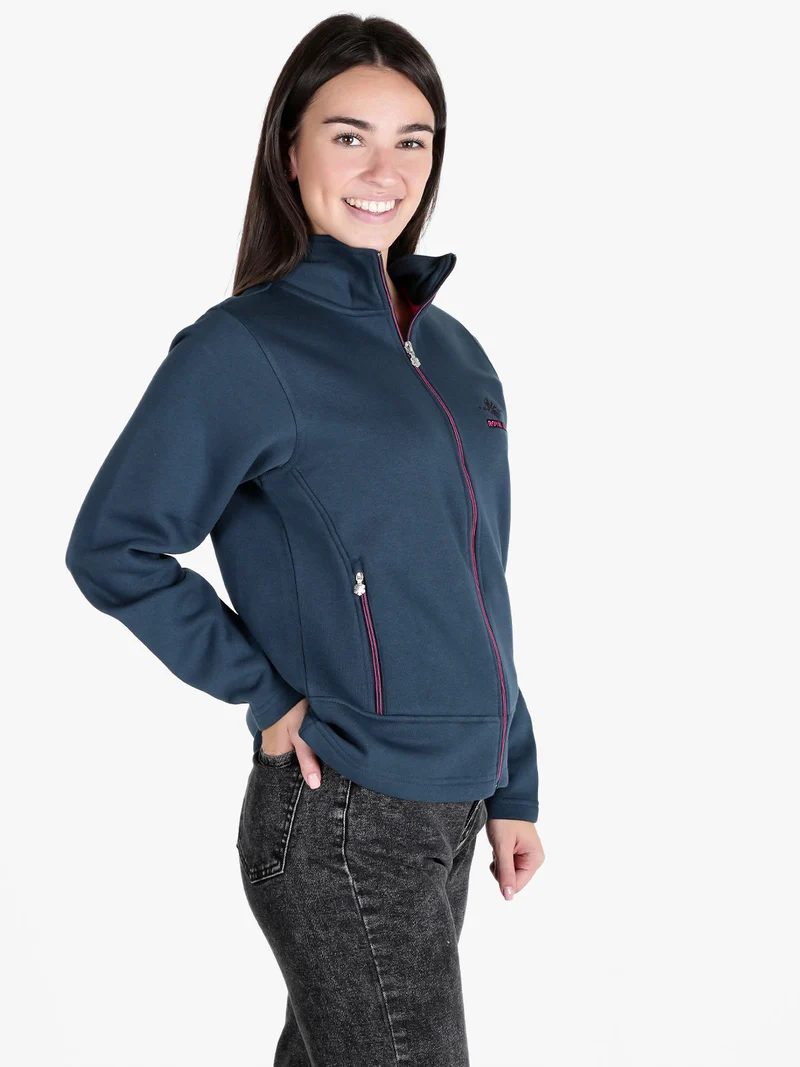 Felpa donna a collo alto con zip - avion