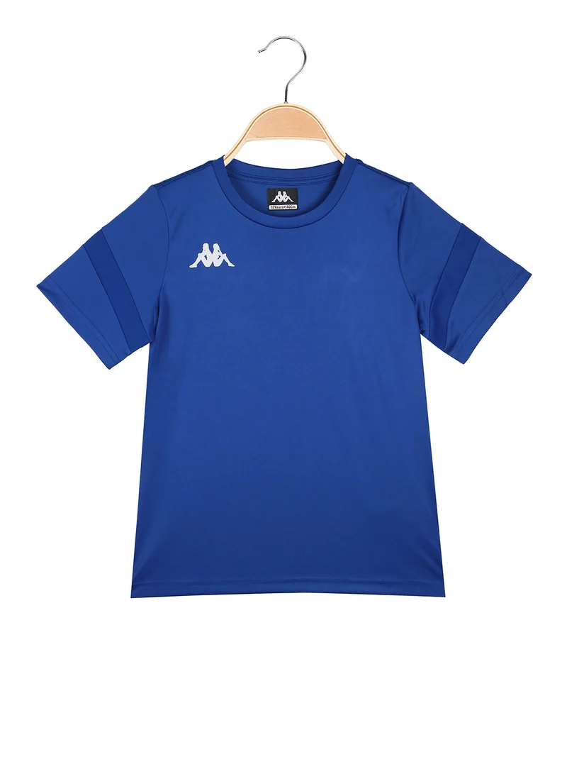 T-shirt sportiva da ragazzo con logo - blu
