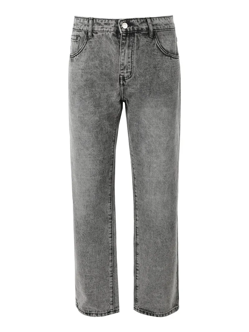Jeans baggy da uomo - grigio