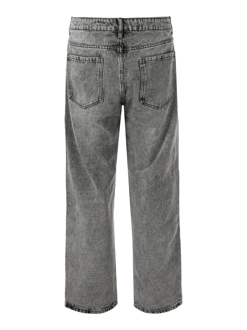 Jeans baggy da uomo - grigio