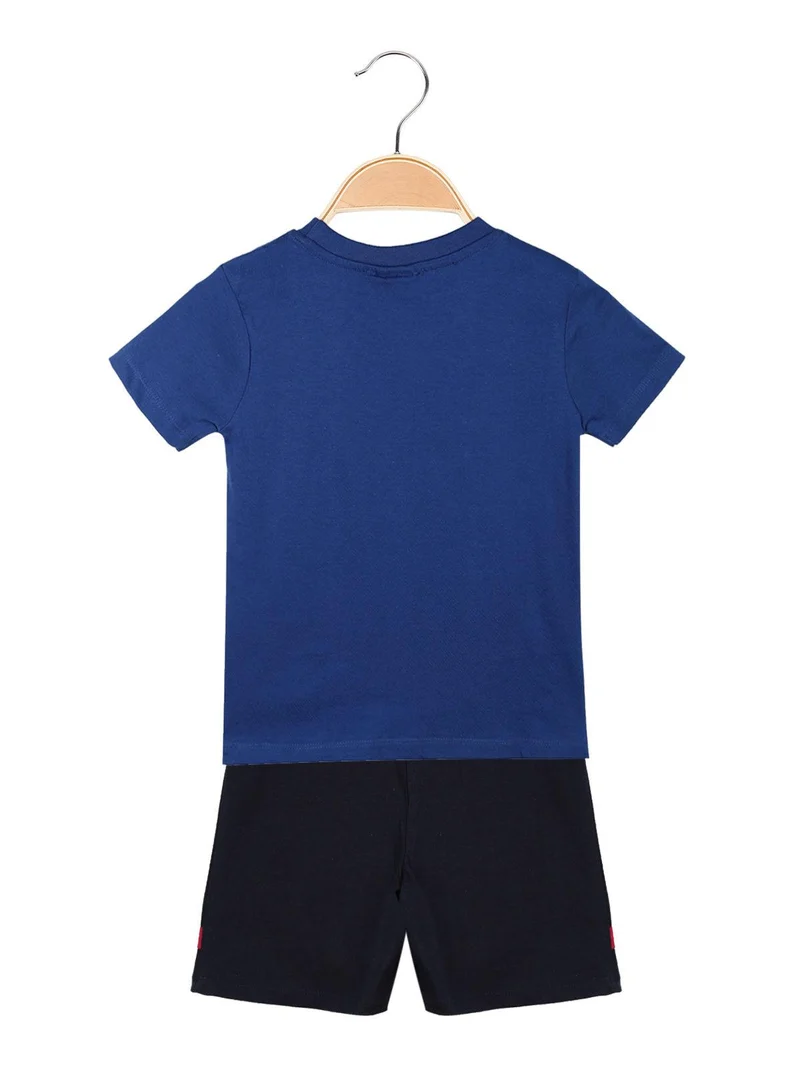 Completo bambino 2 pezzi manica corta - blu