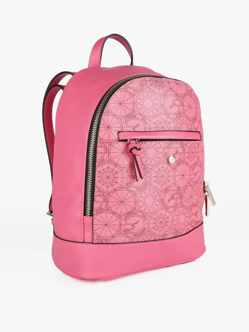 Zainetto donna con stampe - fucsia