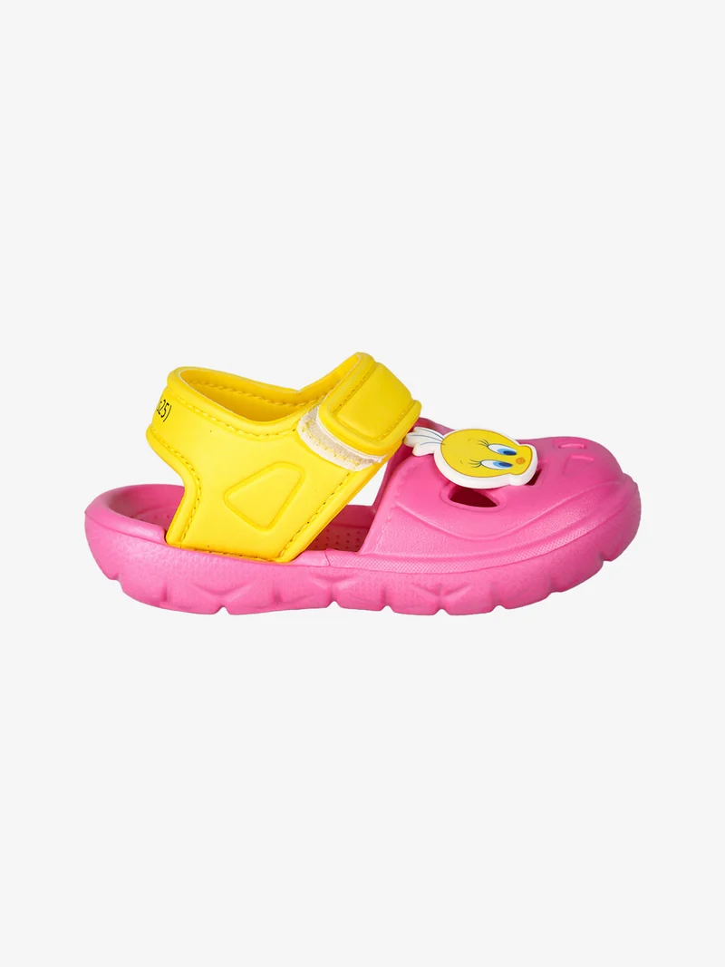 Sandali da bambina in gomma con cinturino a strappo - rosa