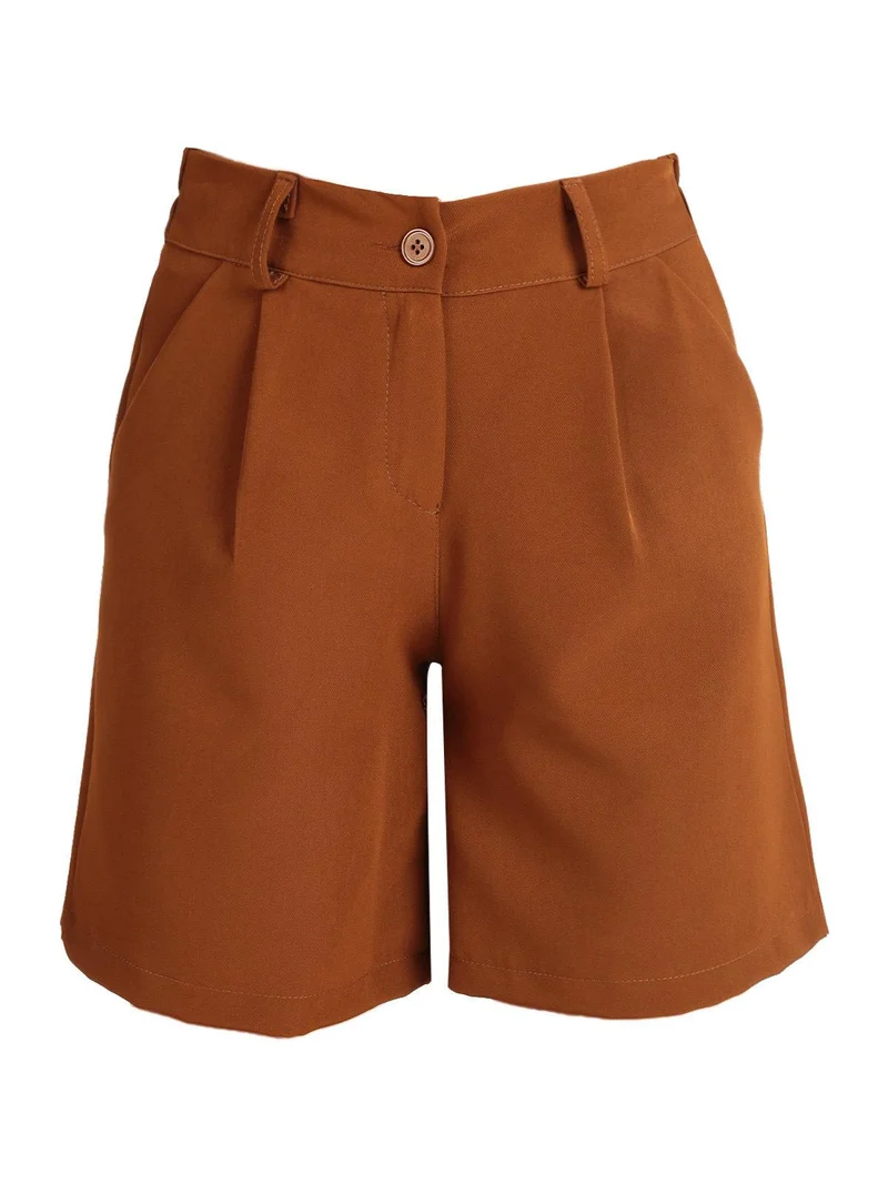 Shorts donna - marrone