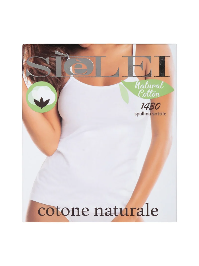 Canotta donna con spalline sottili - nero