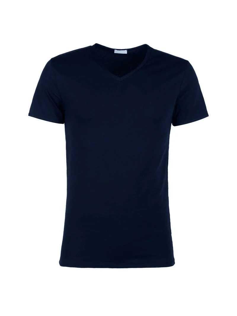 Maglia intima uomo scollo V - blu