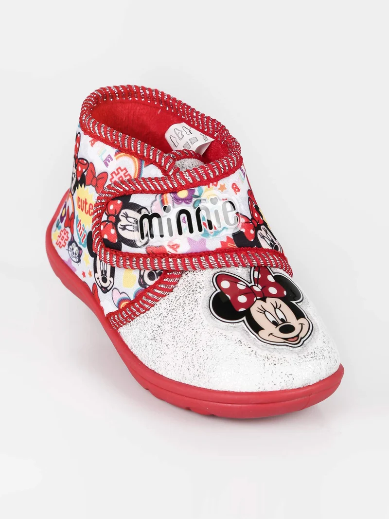 Minnie pantofole alte da bambina - rosso