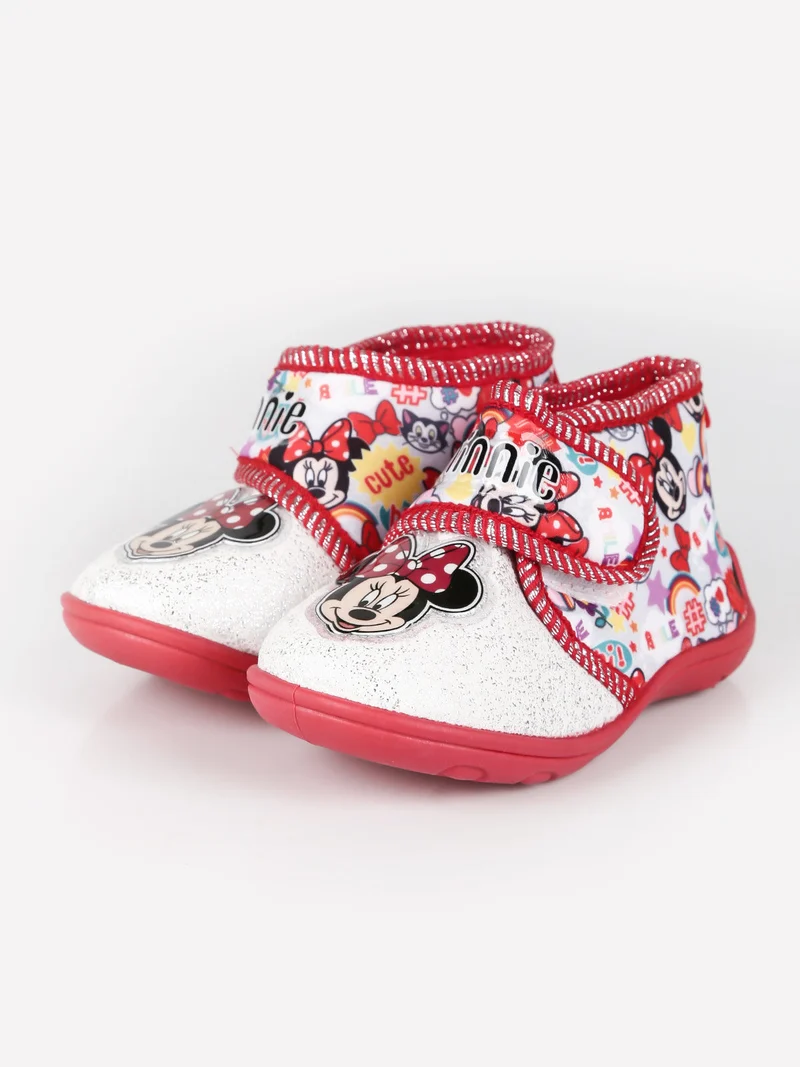 Minnie pantofole alte da bambina - rosso