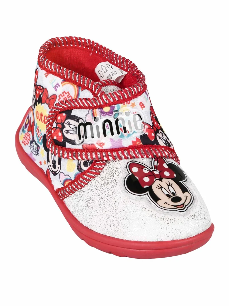 Minnie pantofole alte da bambina - rosso