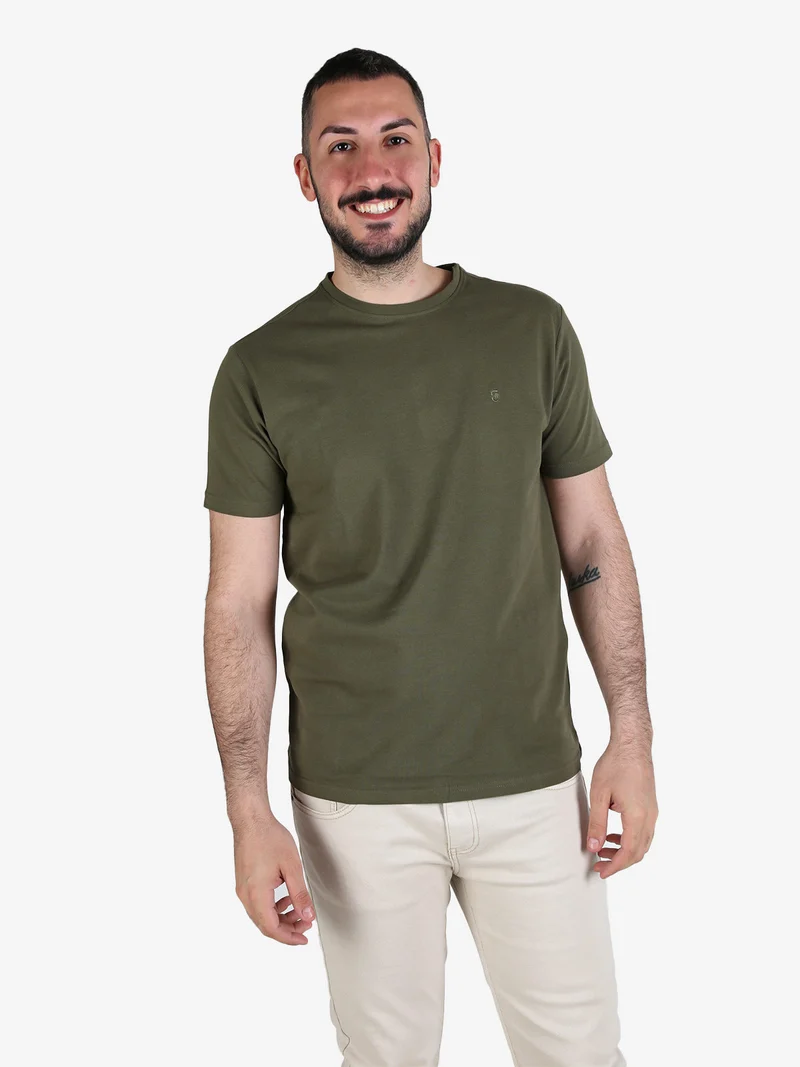 T-shirt da uomo in cotone - militare