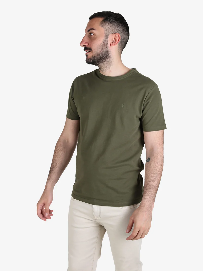 T-shirt da uomo in cotone - militare