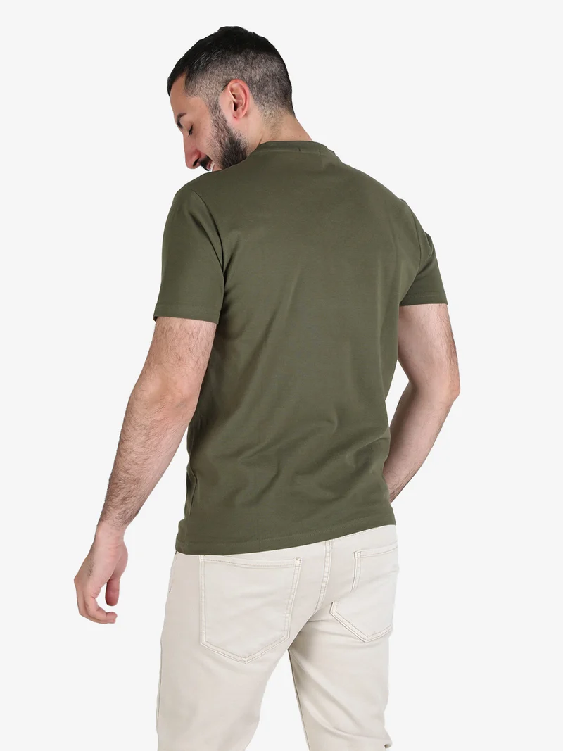 T-shirt da uomo in cotone - militare