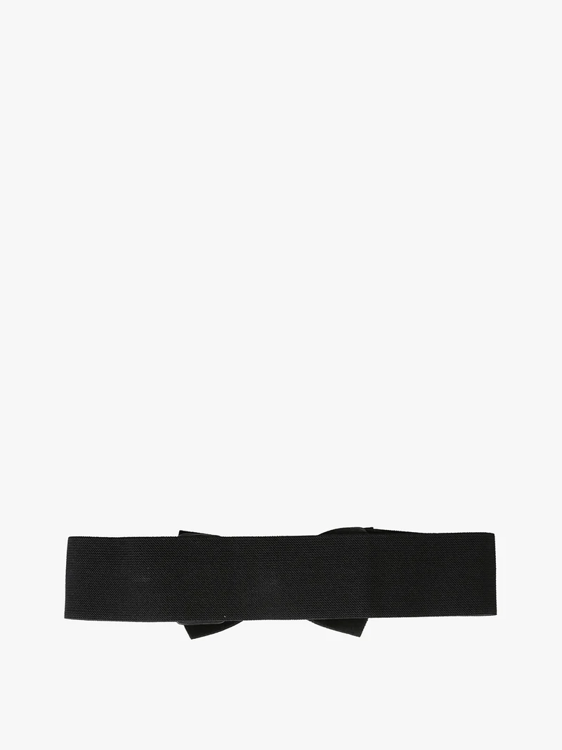 Cintura stingivita da donna con fiocco di strass - nero
