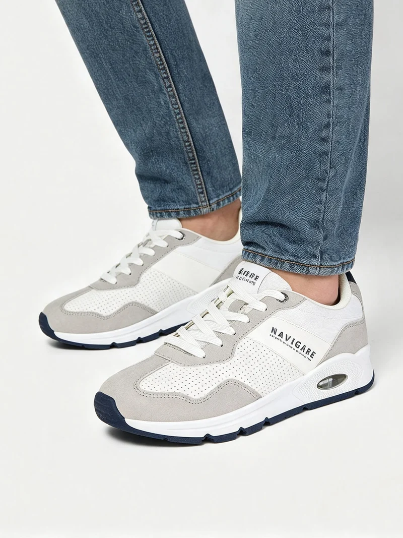 Sneakers stringate da uomo con camera ad aria - grigio