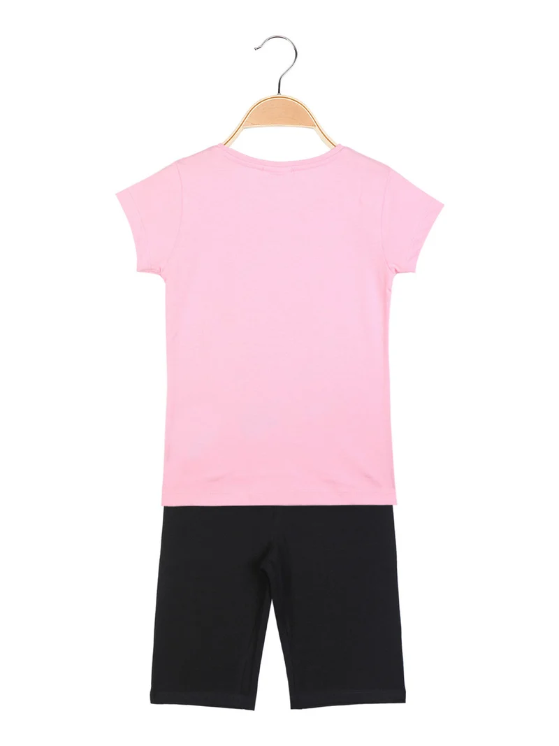 MICKEY and FRIENDS Completo bambina corto Minnie e Topolino - rosa