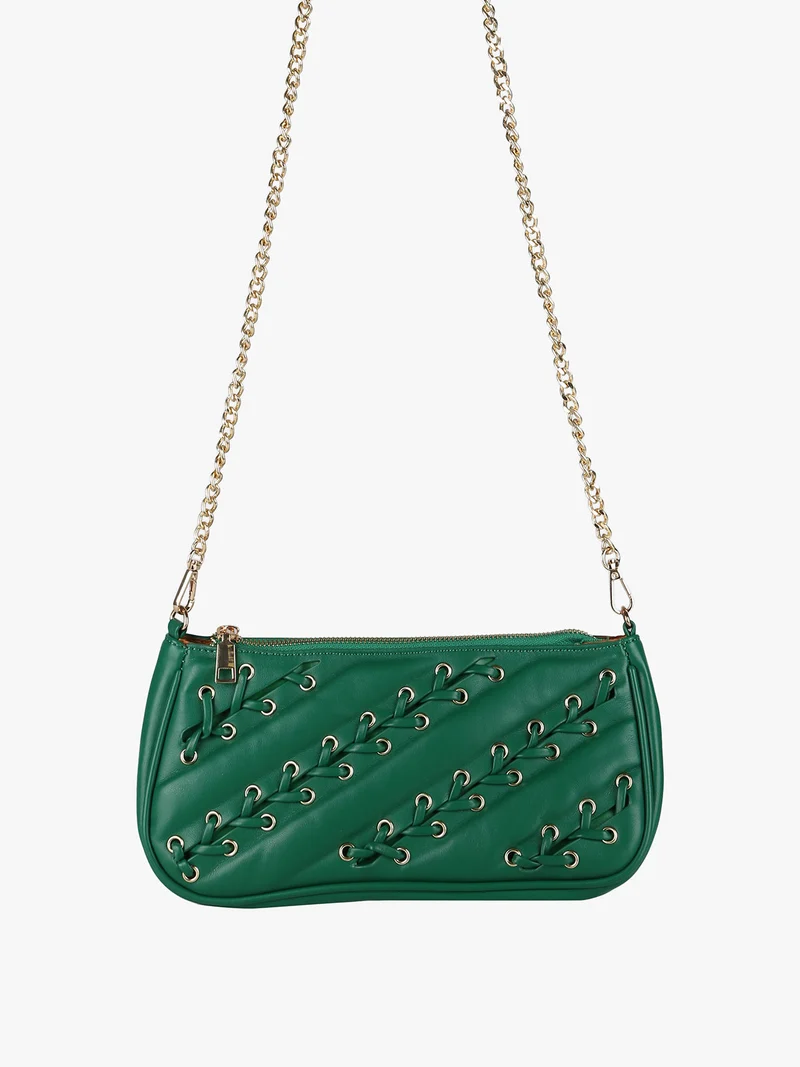 Borsa donna con intrecci - verde