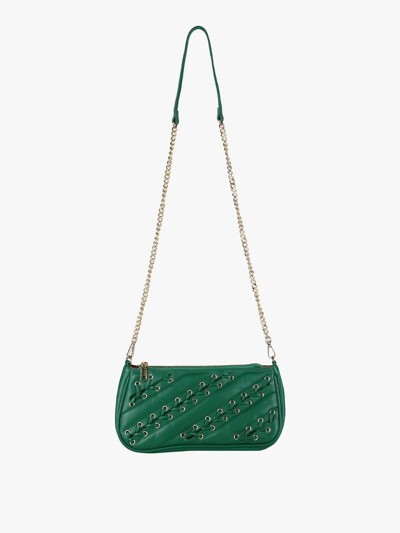 Borsa donna con intrecci - verde