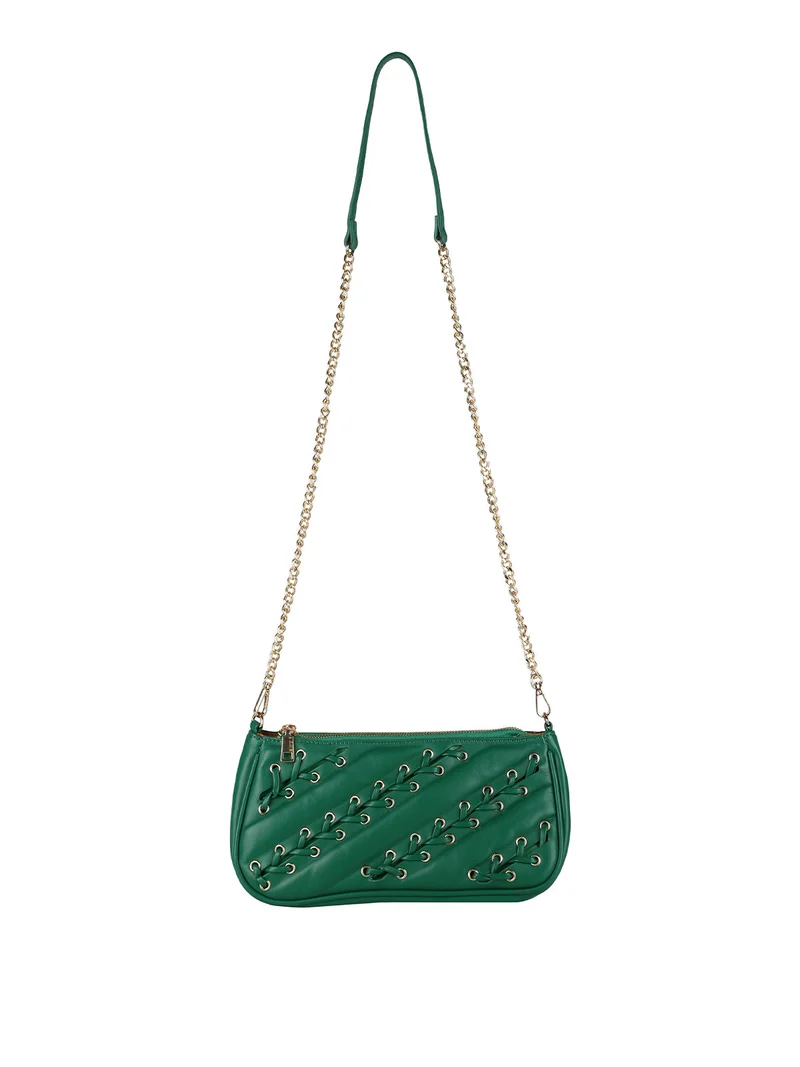 Borsa donna con intrecci - verde