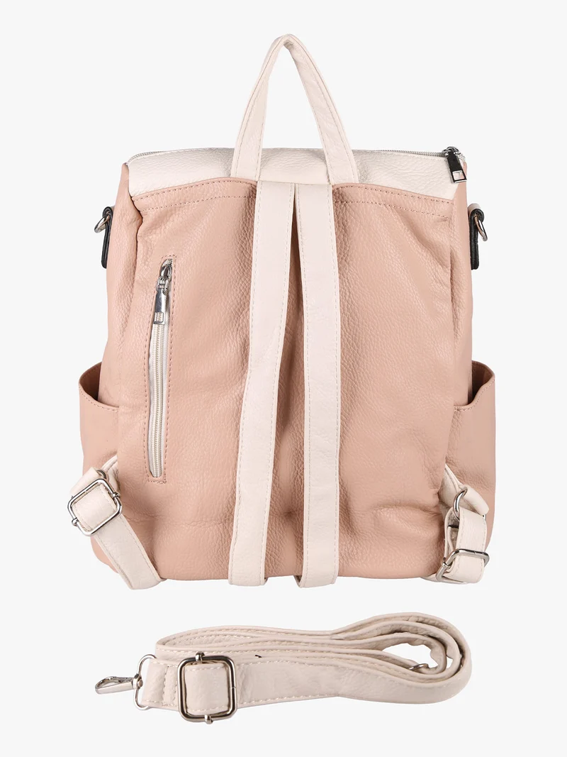 Zaino donna in ecopelle - rosa
