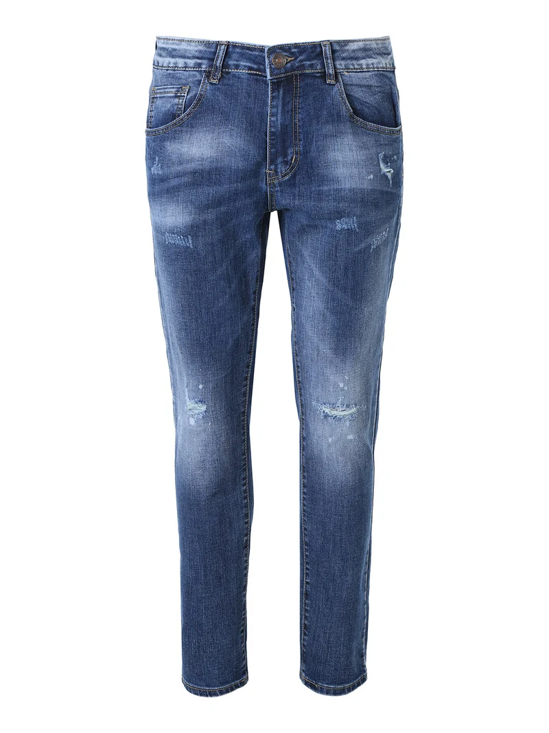 Jeans da uomo slim fit con strappi - jeans