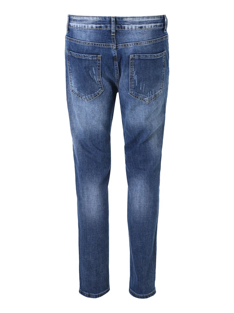 Jeans da uomo slim fit con strappi - jeans