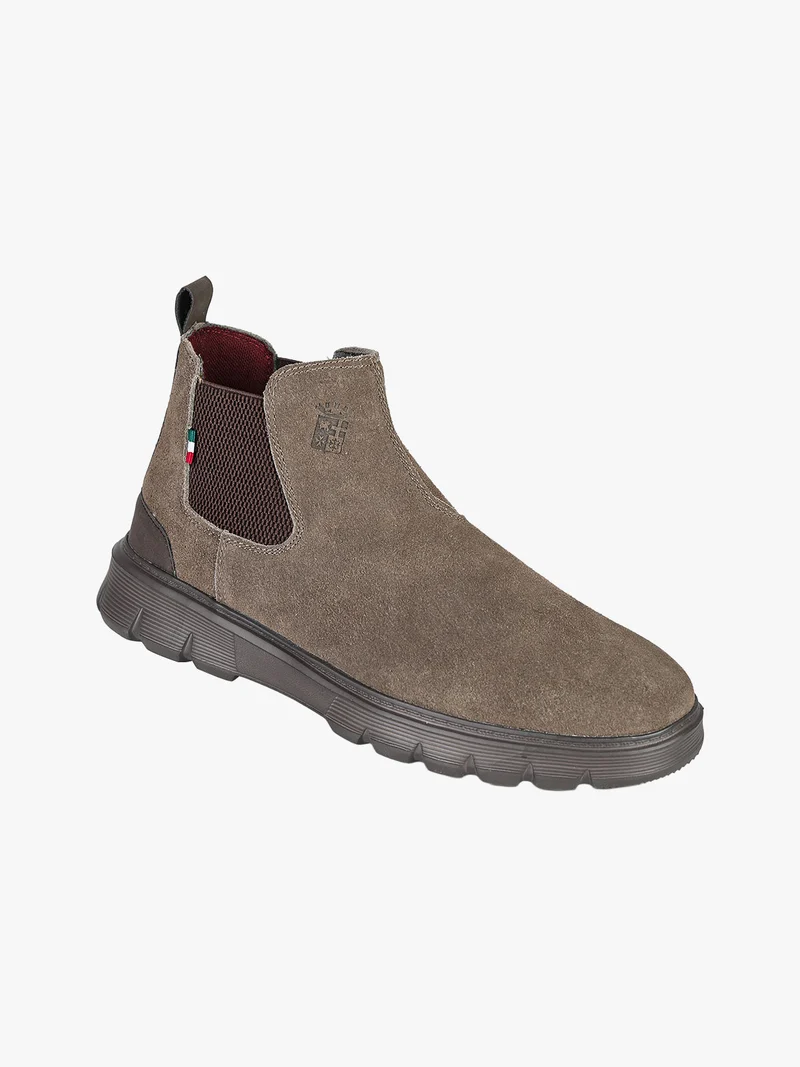 Stivaletti in pelle scamosciata da uomo - taupe