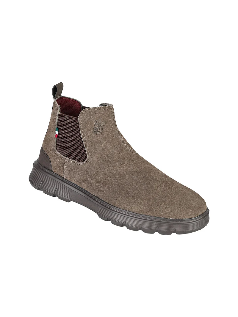 Stivaletti in pelle scamosciata da uomo - taupe