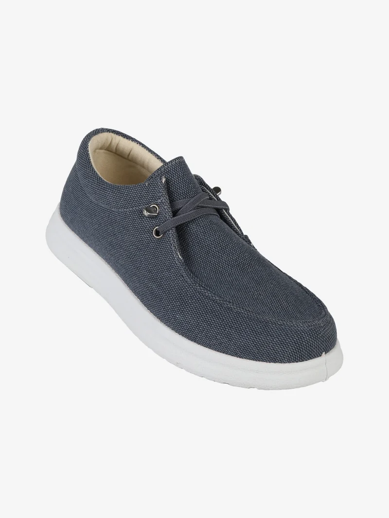 Mocassini da uomo in tela - blu
