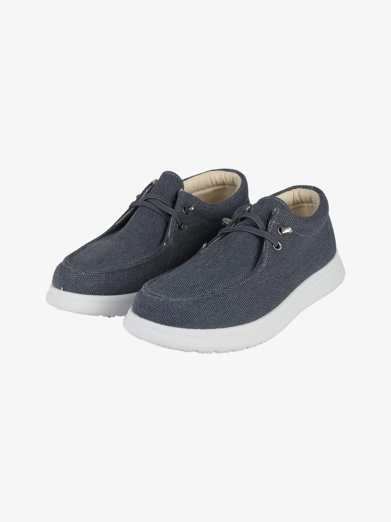Mocassini da uomo in tela - blu