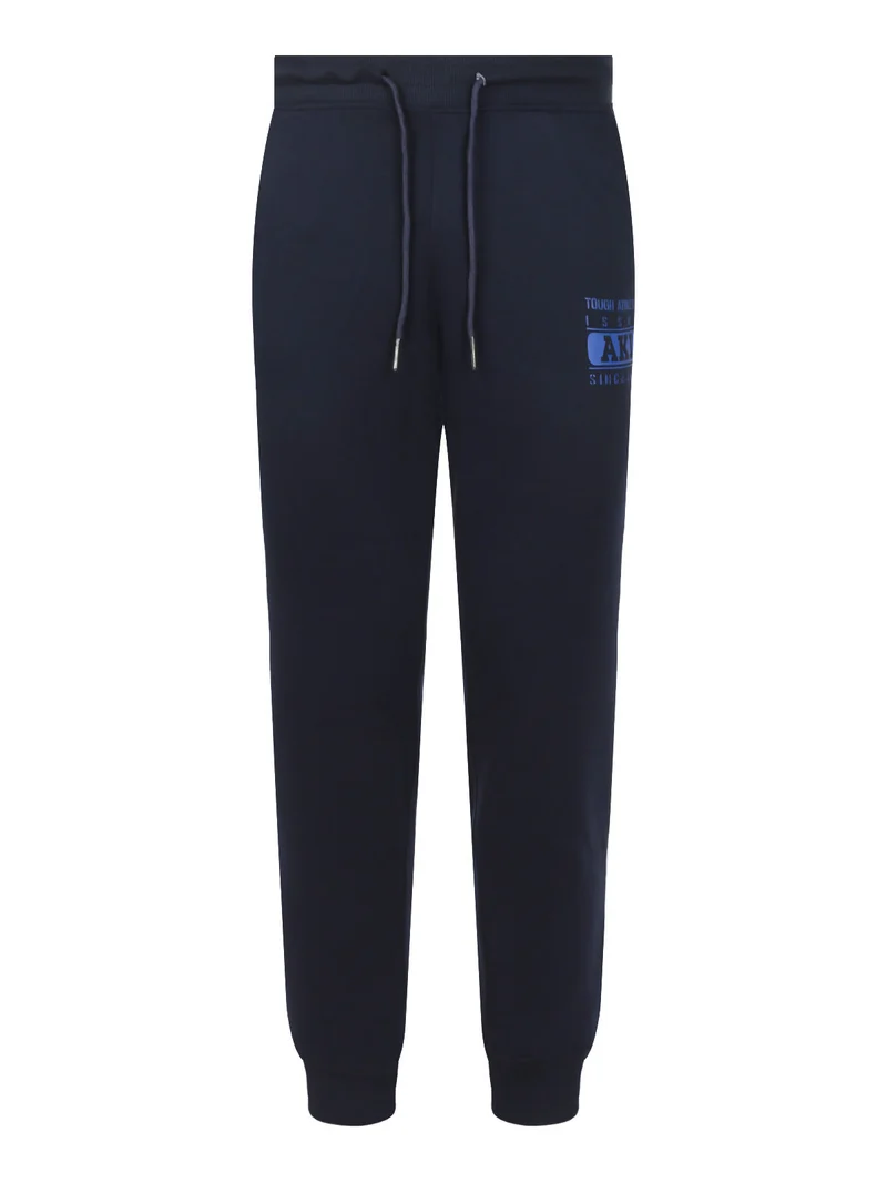 Pantaloni sportivi felpati da uomo - blu scuro
