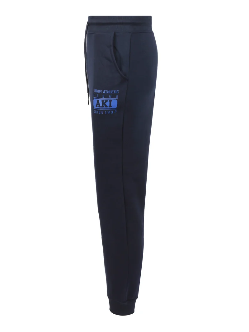 Pantaloni sportivi felpati da uomo - blu scuro