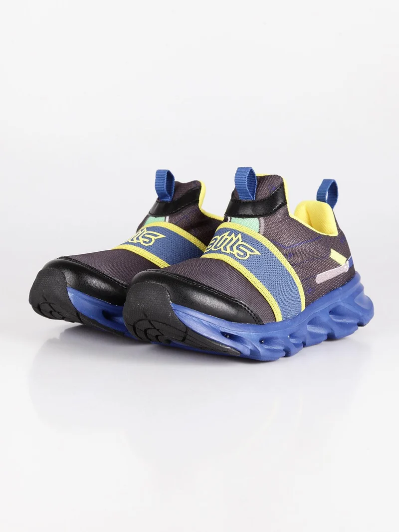 Scarpe bimbo in tessuto con luci - navy