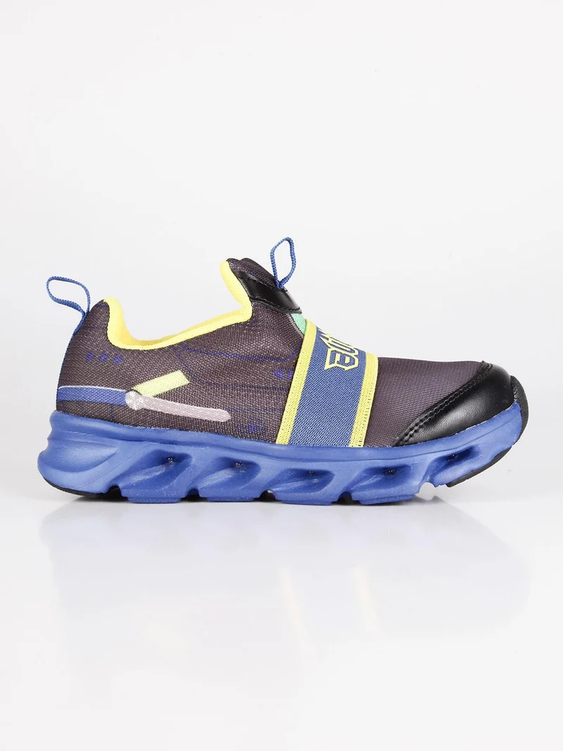 Scarpe bimbo in tessuto con luci - navy