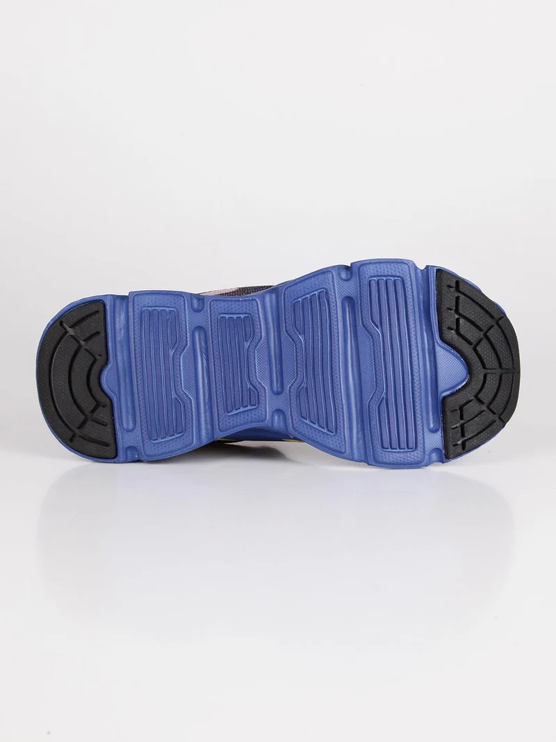 Scarpe bimbo in tessuto con luci - navy