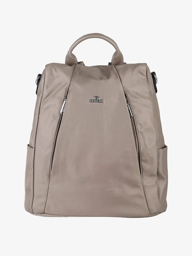 Zainetto donna in nylon - taupe