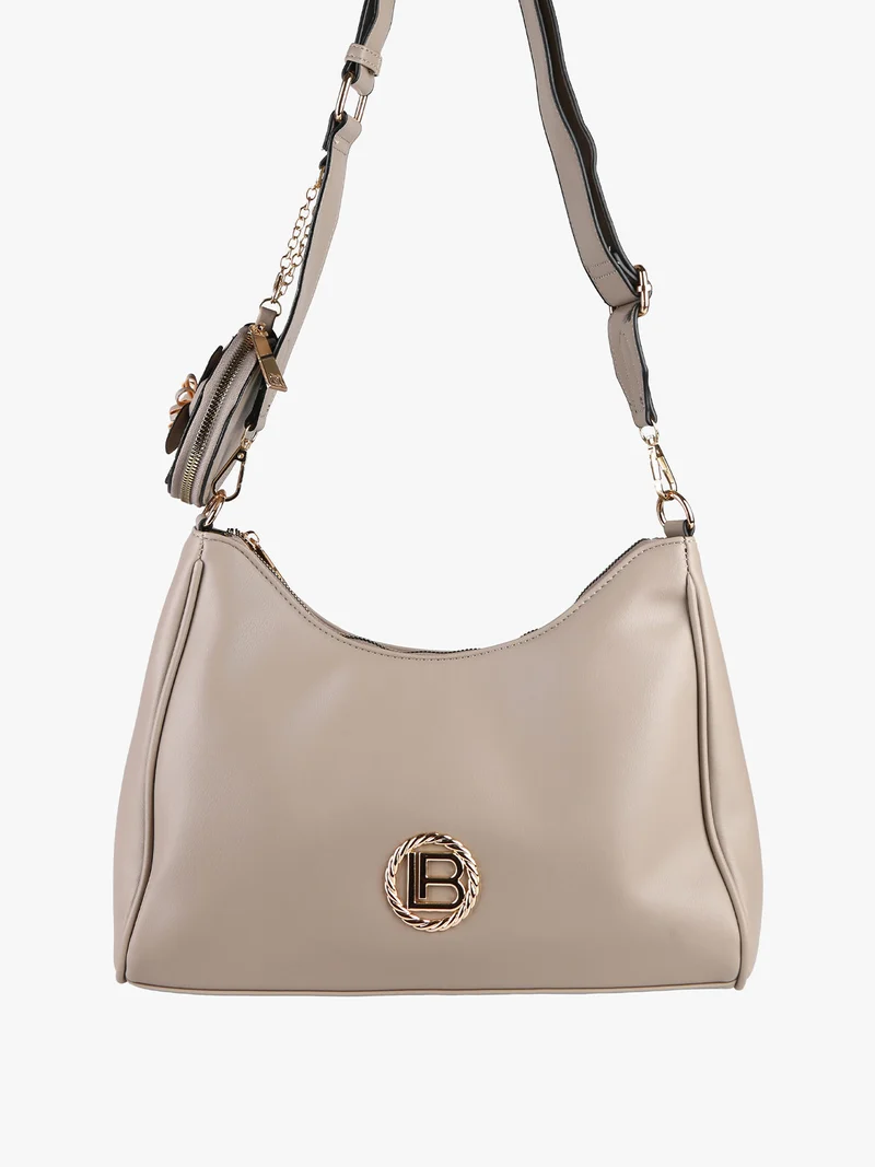 Borsa donna a tracolla con portamonete - naturale