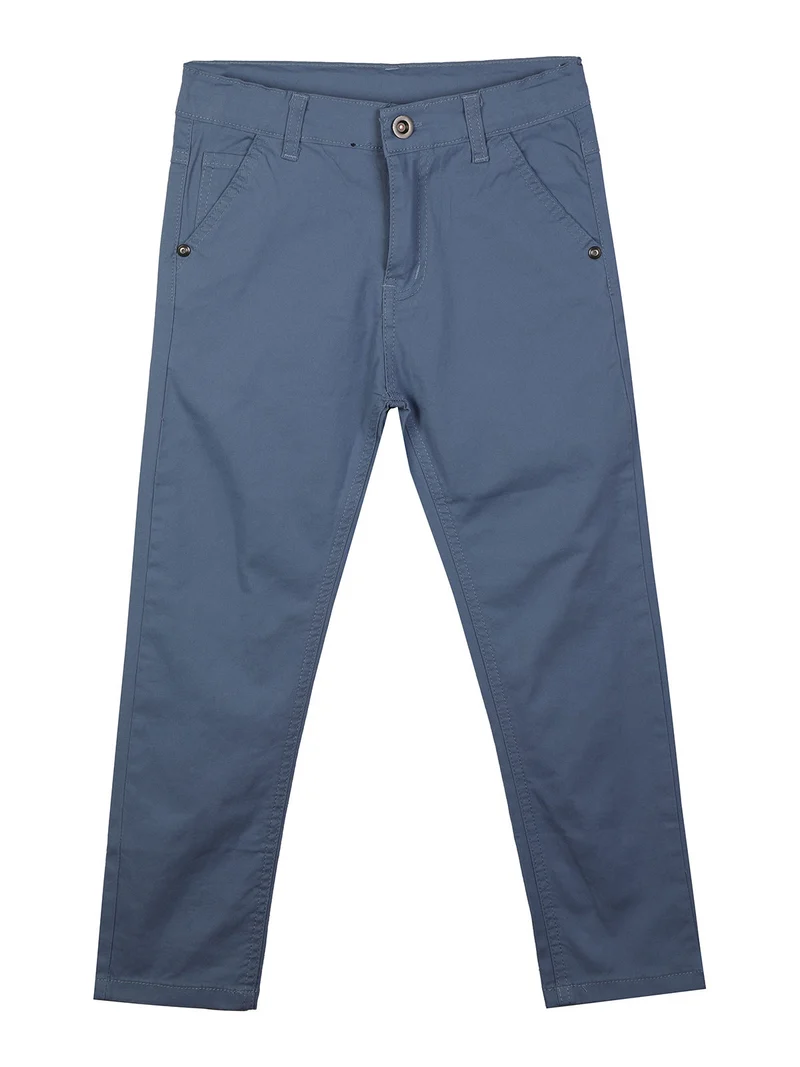 Completo 2 pezzi da bambino con camicia alla coreana - bianco