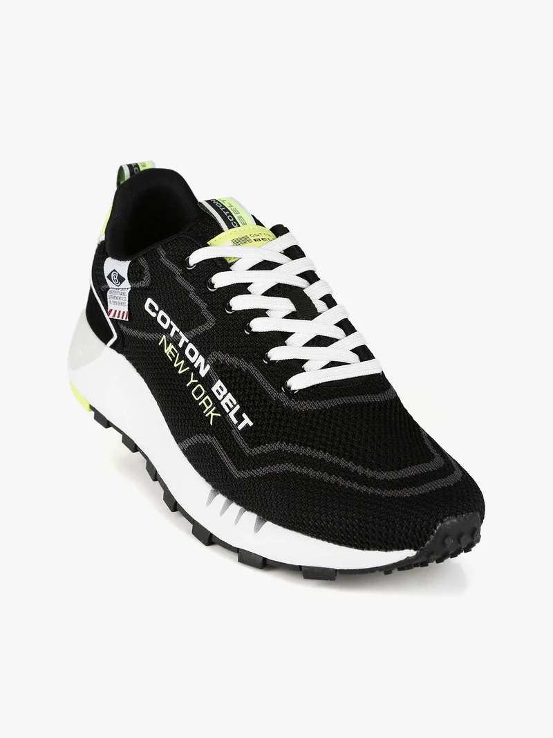 Sneakers uomo in tessuto - nero