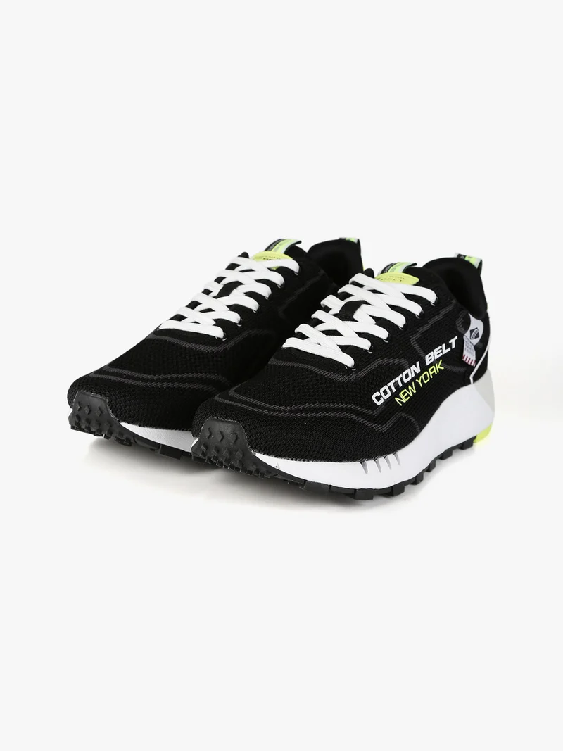 Sneakers uomo in tessuto - nero