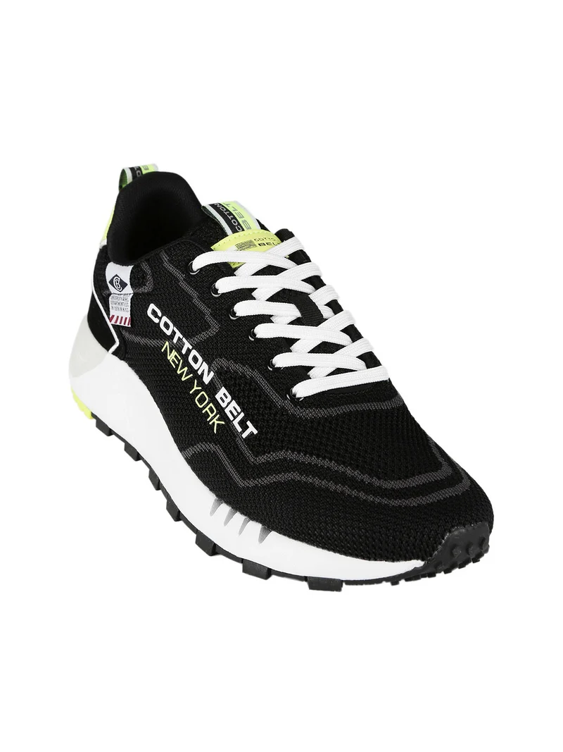 Sneakers uomo in tessuto - nero