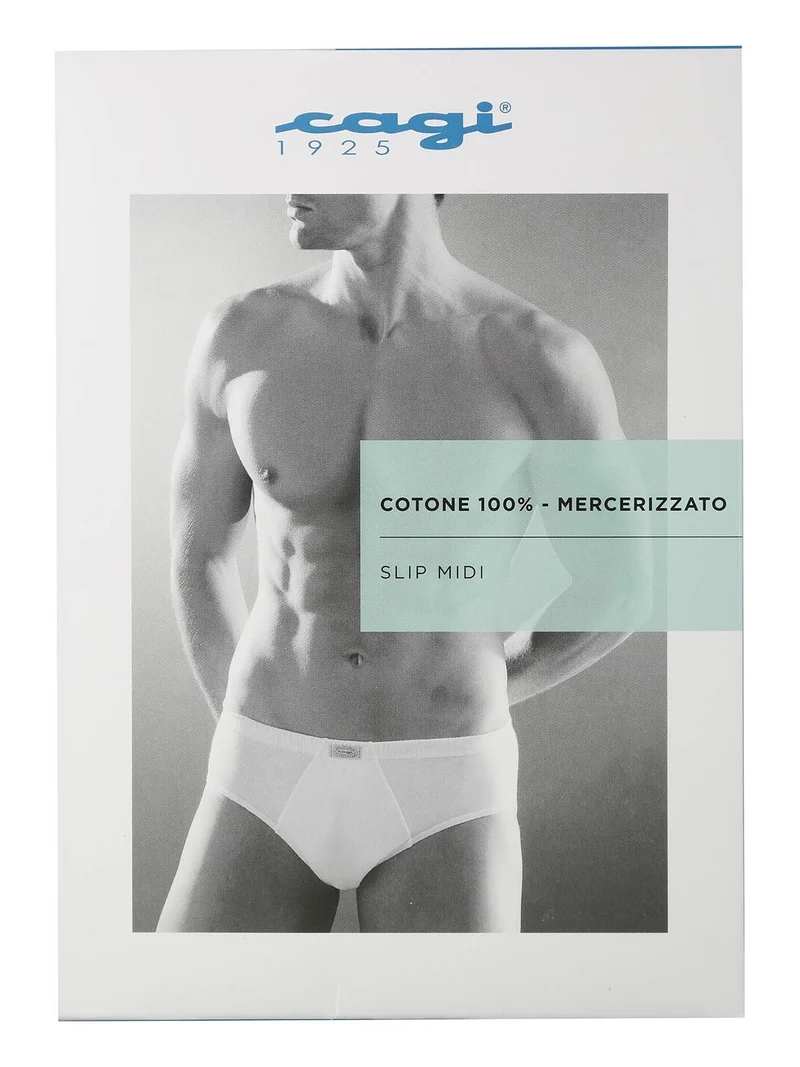 Slip uomo in cotone mercerizzato - bianco