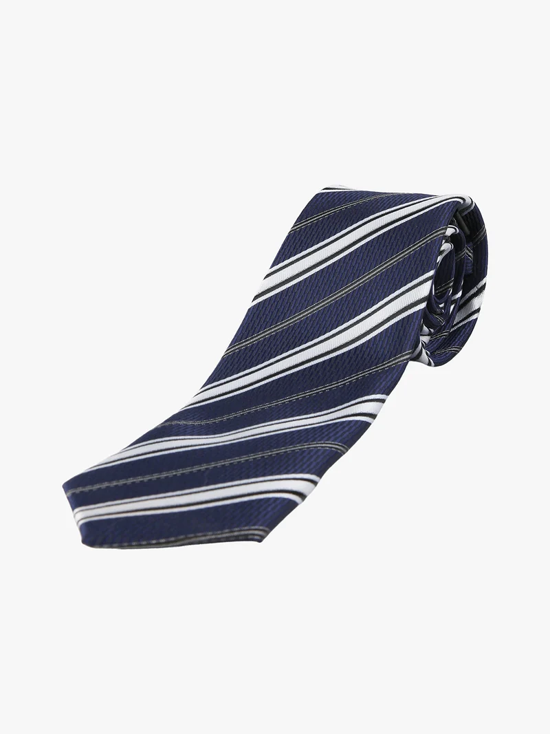 Cravatta classica da uomo con stampe - blu