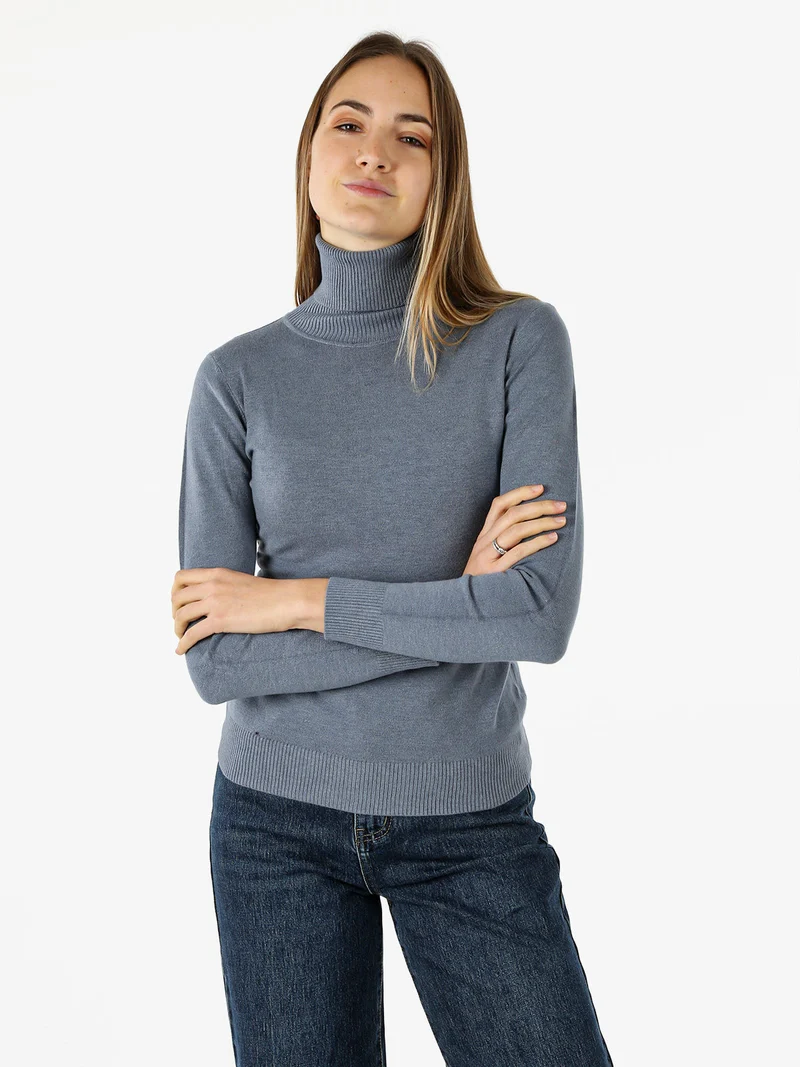Maglia donna dolcevita - jeans