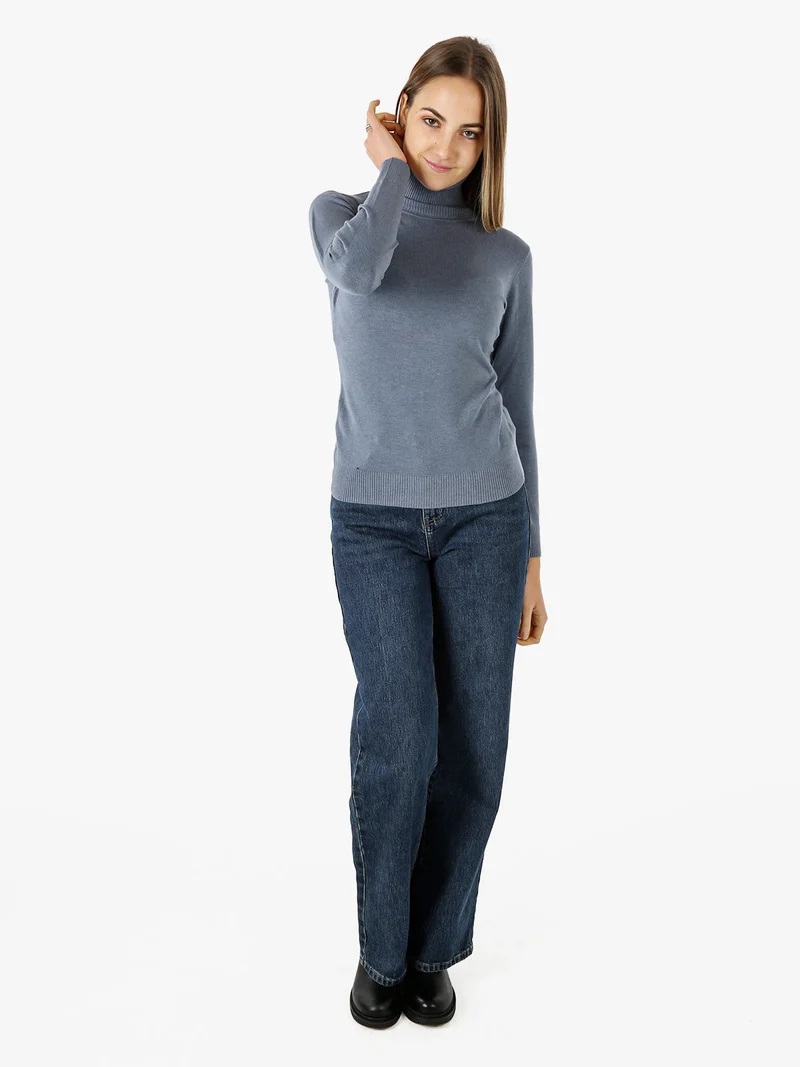 Maglia donna dolcevita - jeans