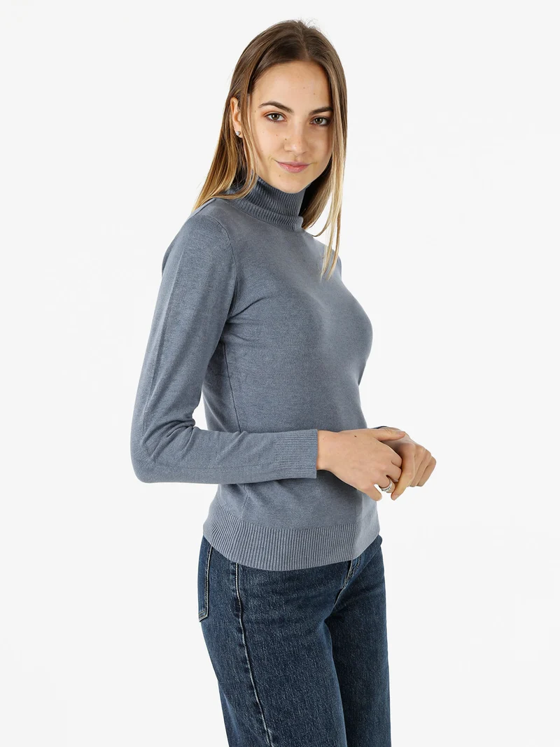 Maglia donna dolcevita - jeans