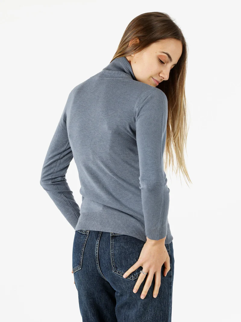 Maglia donna dolcevita - jeans
