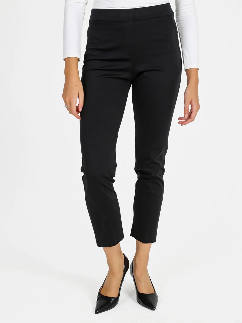 Pantaloni donna a sigaretta - nero