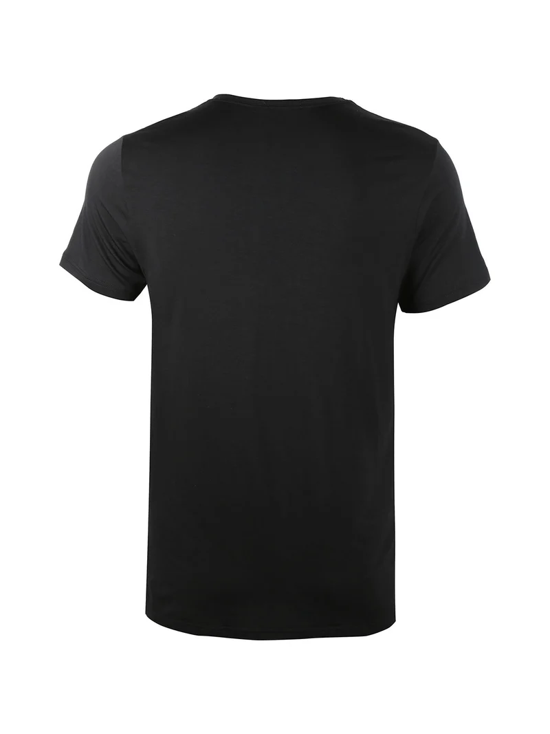 Maglia intima da uomo a manica corta - nero