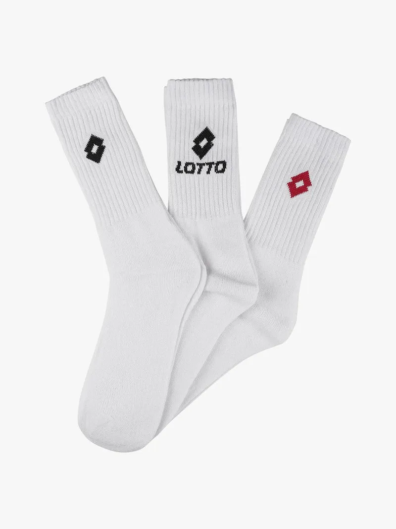 Calza da uomo in spugna Confezione da 3 paia - bianco