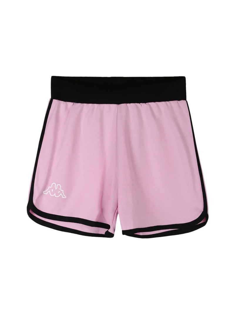 Completo corto 2 pezzi in cotone da bambina con t-shirt e shorts - bianco
